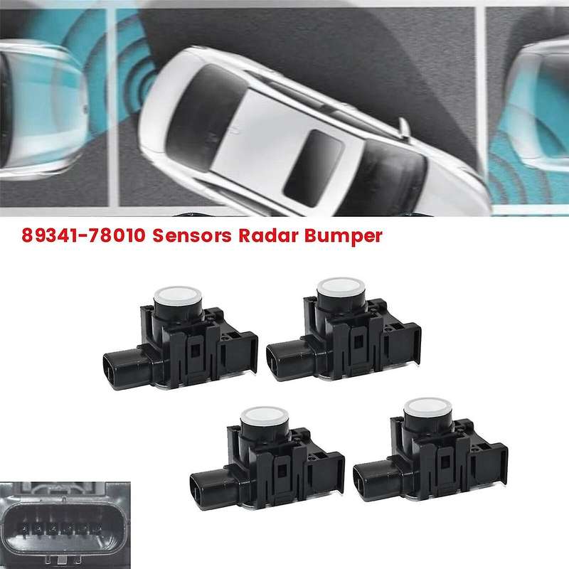 4Pcs Car Parking Radar Sensor Ultrasonic 89341-78010 for ES350 GS350 NX300 NX200T 2015-2018 Parking