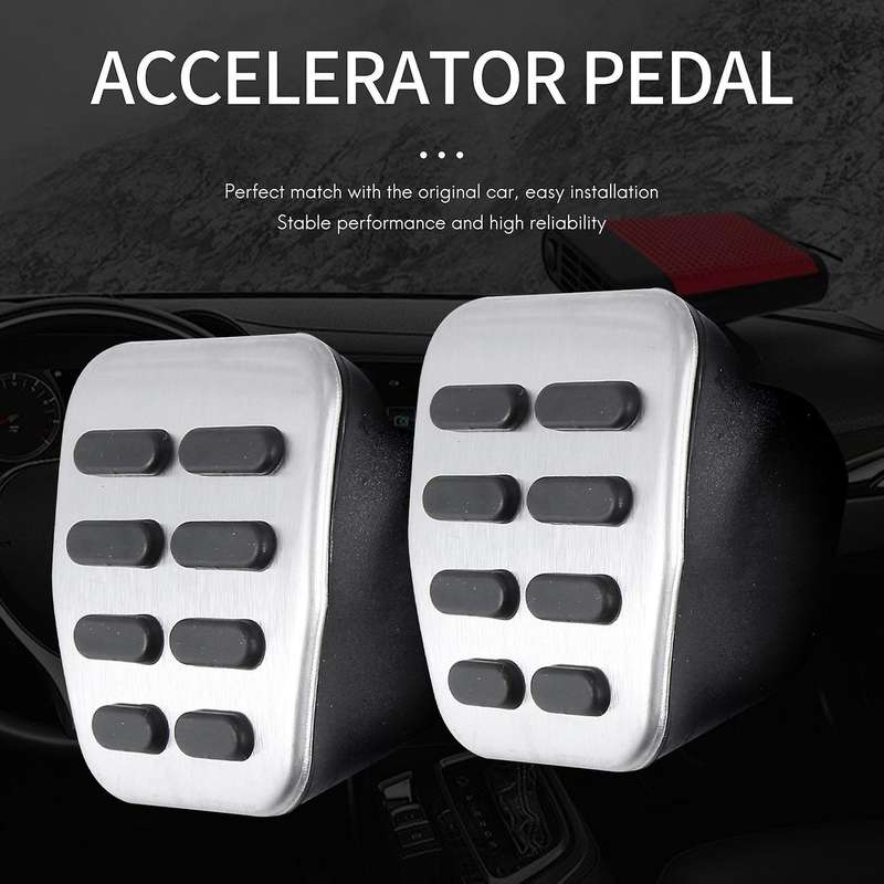4Pcs Car Rest Accelerator Brake Pedal for Golf 4 R32 -A3 SEAT