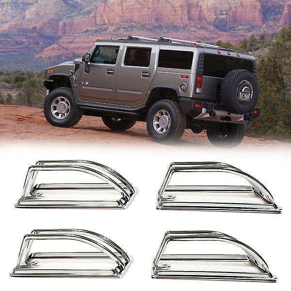 4PCS Car Roof Cab Marker Light Trim Cover for H2 SUV 2003-2009