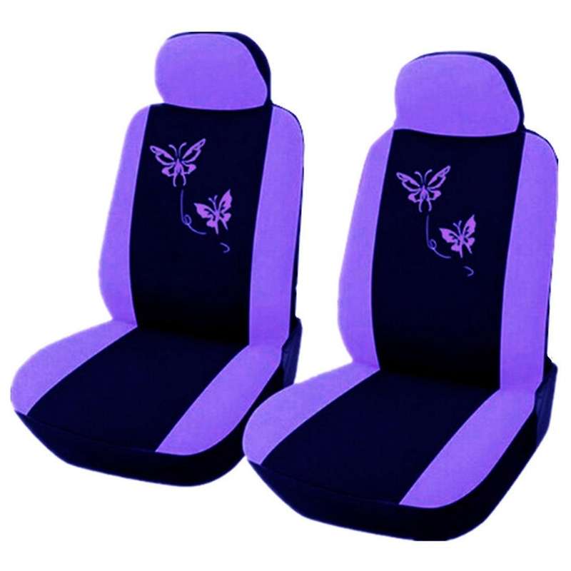 4Pcs Car Seat Covers Butterfly Embroidery Car-Styling Woman Seat Covers Automobiles Car Interior Acc