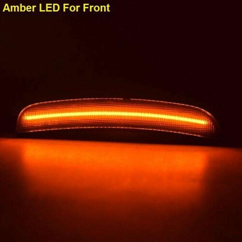 4PCS Car Side Markers Lights Front/Rear Turn Signal Lamp LED Indicator for CHARGER 2015+