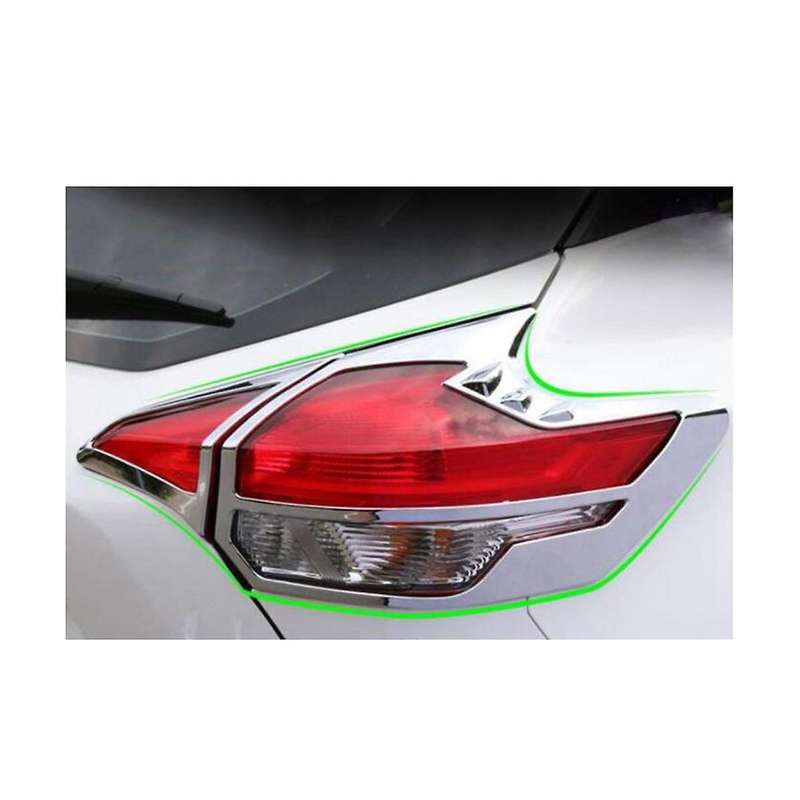 4pcs Car Tail Light Cover Trim Chrome Rear Bumper Brake Lights Parts for Kicks 2017-2023