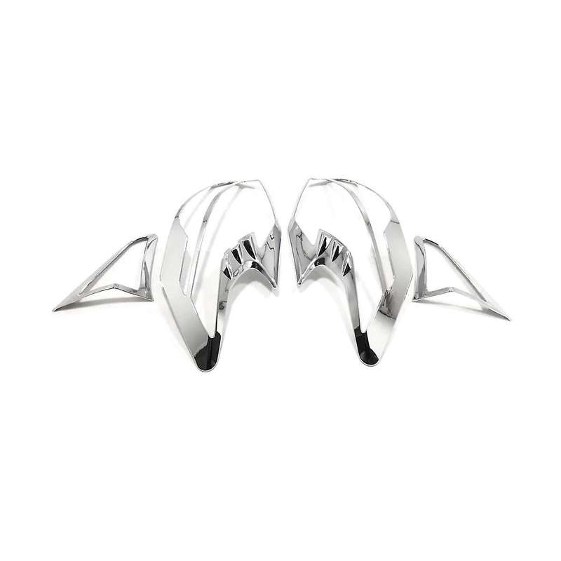 4pcs Car Tail Light Cover Trim Chrome Rear Bumper Brake Lights Parts for Kicks 2017-2023