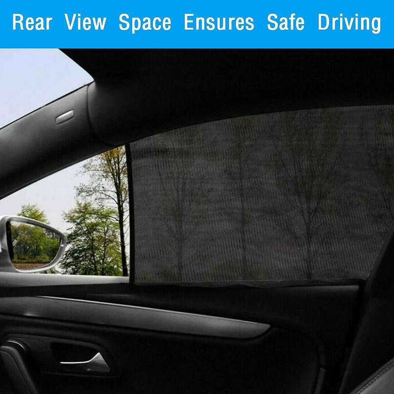 4Pcs Car Sun Shade Front Rear Window Screen Cover Visor Sunshade for UV Protector
