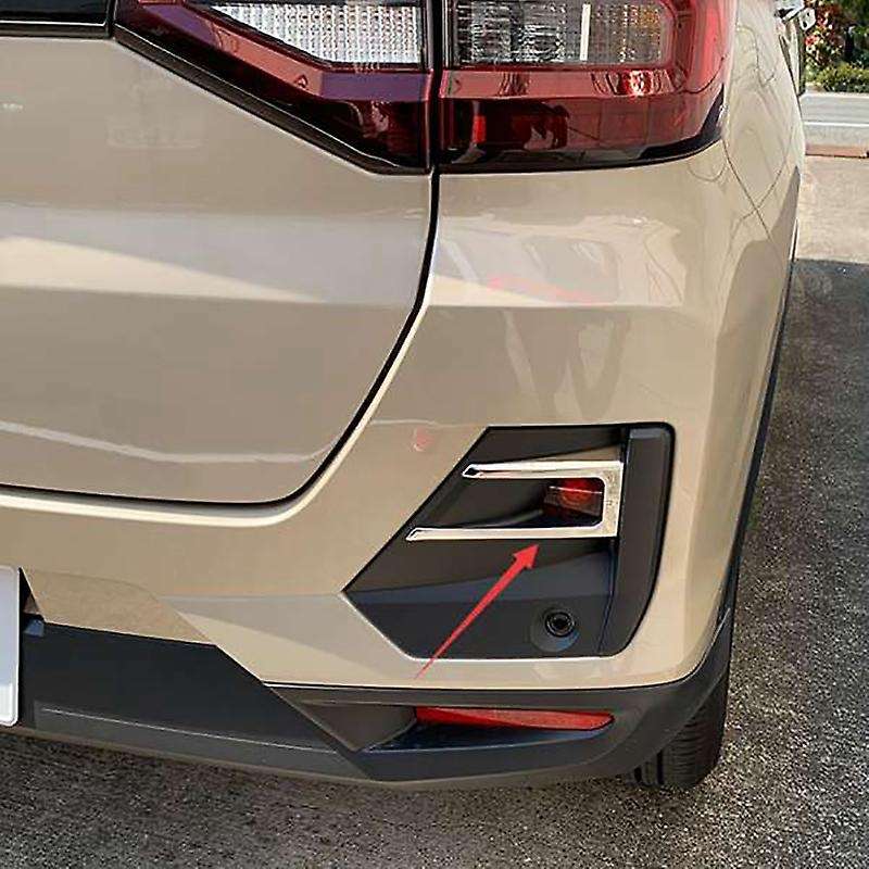 4PCS Car Stickers for Raize A200A/210A Stainless Steel Rear Reflector Garnish Protectors Cover Trim