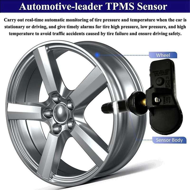 4Pcs Car TPMS Sensor Tire Pressure Sensor 107481200B for 3 2018-2020 S 2014 X 2016 Tire Pressure Mon