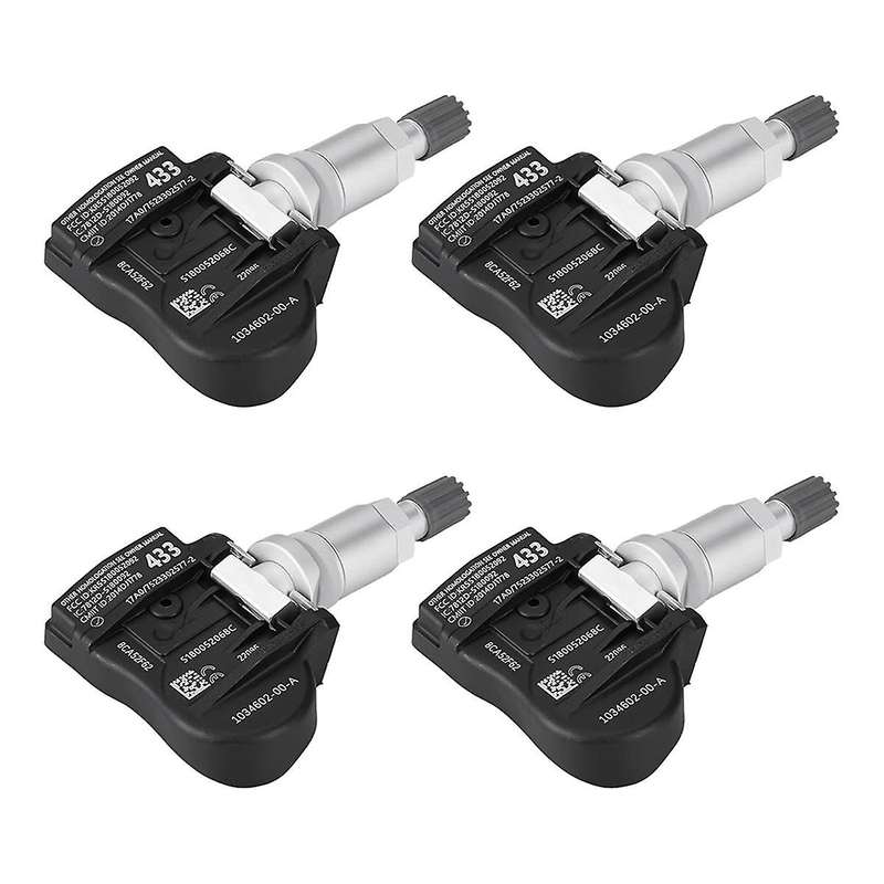 4Pcs Car TPMS Sensor Tire Pressure Sensor 107481200B for 3 2018-2020 S 2014 X 2016 Tire Pressure Mon