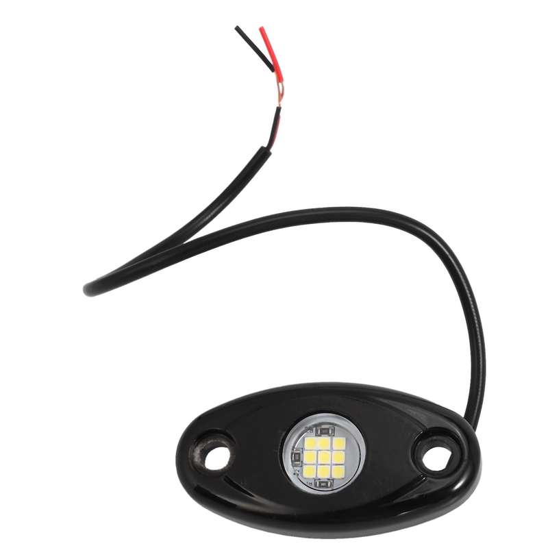 4Pcs Car Under Wheel Lights 800LM 9 LED Rock Light for Off-Road