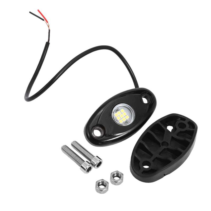 4Pcs Car Under Wheel Lights 800LM 9 LED Rock Light for Off-Road