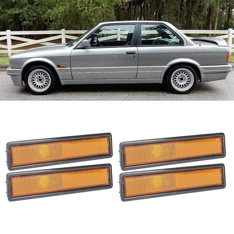 4Pcs Car Turn Signal Light Side Marker Light Light for E30 E32 E34 318I 318is 325Es 325I 63141377849
