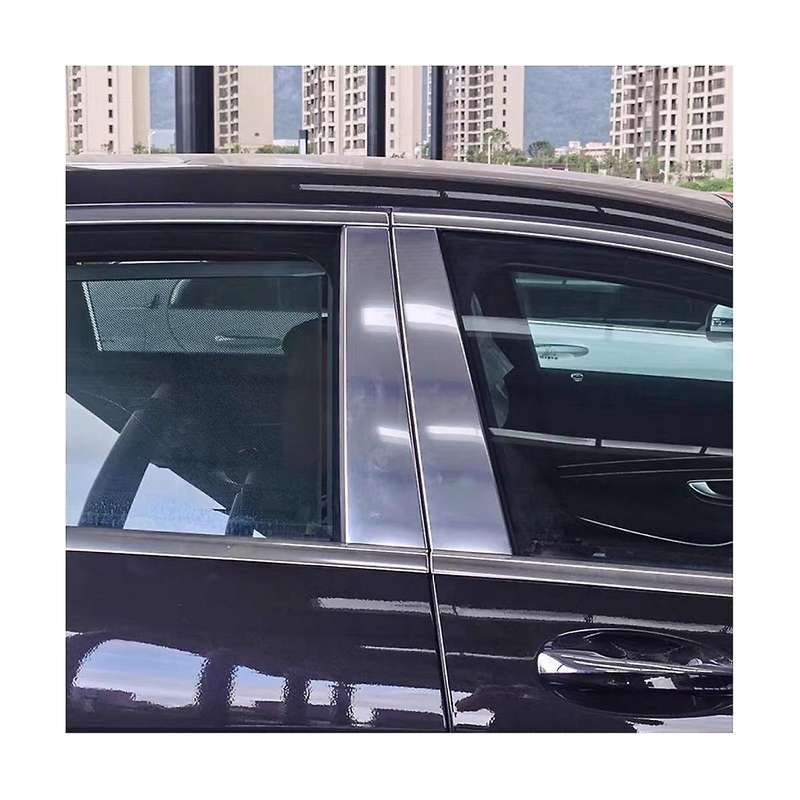 4Pcs Car Window B Pillar Strip Stickers for GLS Class 2016-2023 Center Post Chrome Aluminum Trim Pa