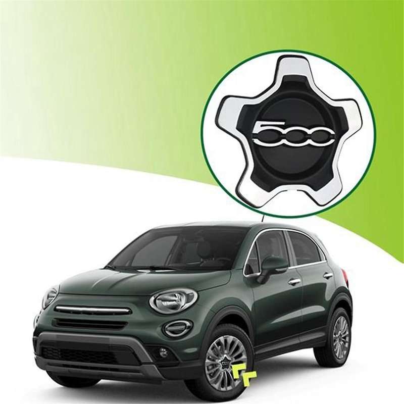 4Pcs Car Wheel Center Cap Cover 6AN69LXHAA 735626312 for 500X 2016-2022 Dust Cover Car Accessories