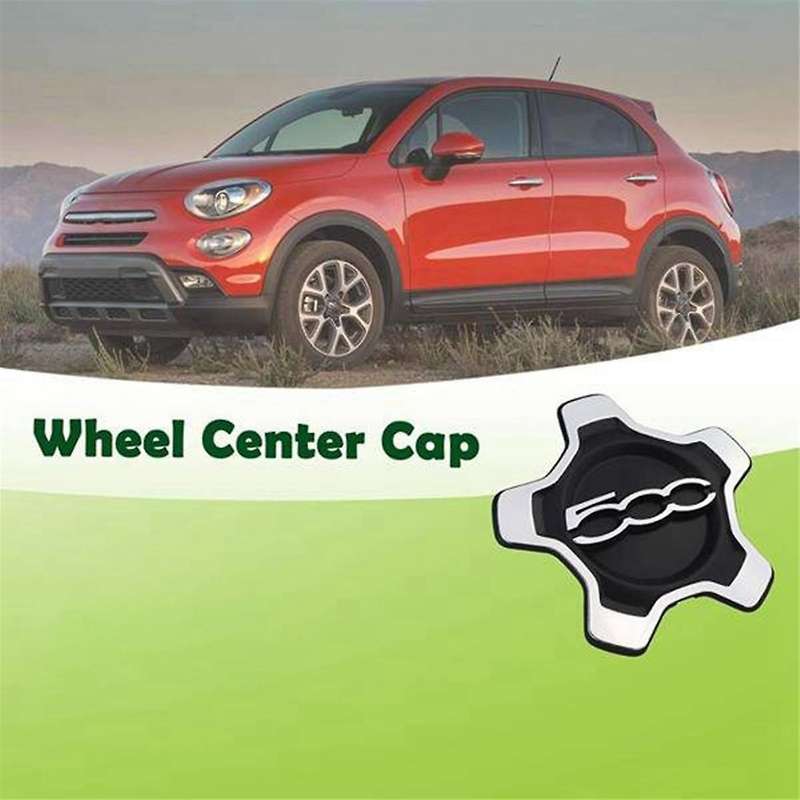 4Pcs Car Wheel Center Cap Cover 6AN69LXHAA 735626312 for 500X 2016-2022 Dust Cover Car Accessories