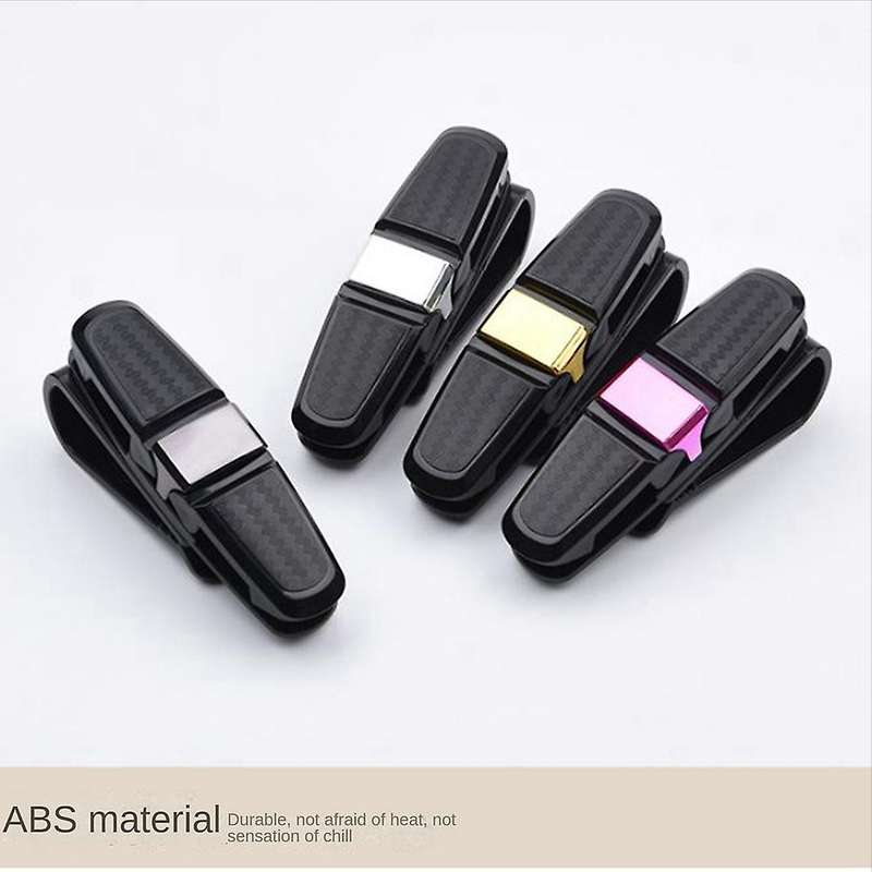 4pcs Car Visor Sunglass Holder Frame Visor Pen Holder Multipurpose Car Visor Accessories for Glasse