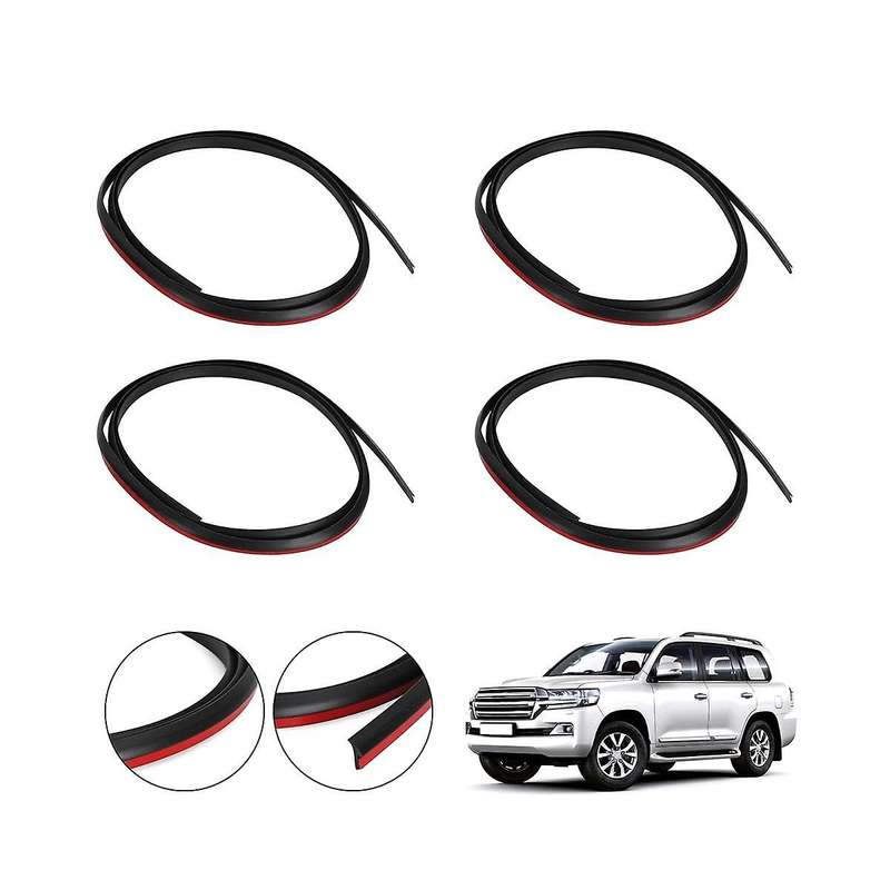 4Pcs Car Wheel Eyebrow Rubber Seal Kit 538516002001 / 53851-60020-01 for 80 Series FJ80 HDJ80