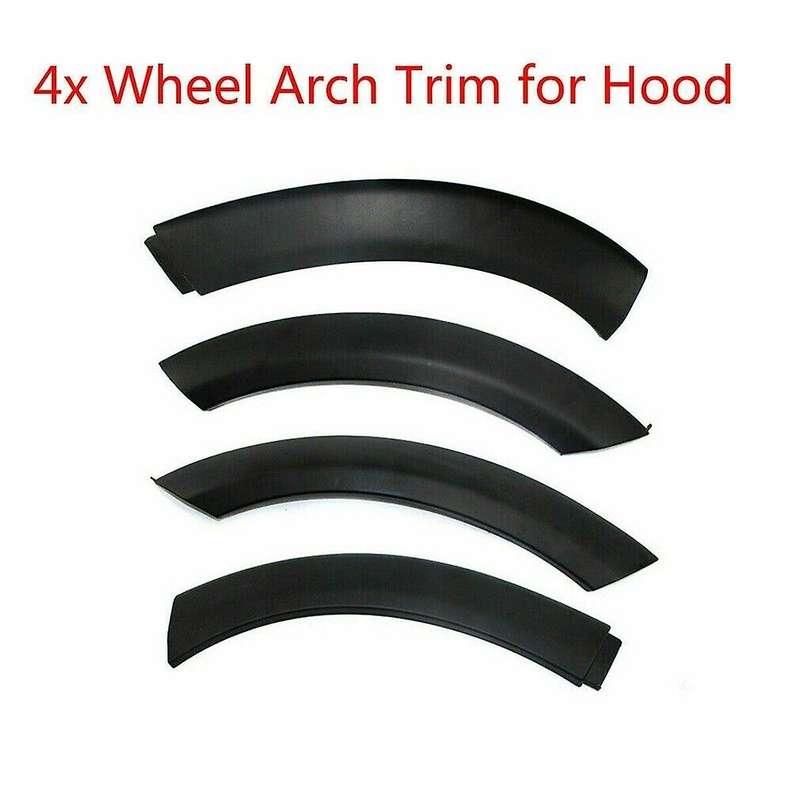 4Pcs Car Wheel Eyebrow Upper Arch Trim Rubber for 2002-2008 51131505864 51131505865