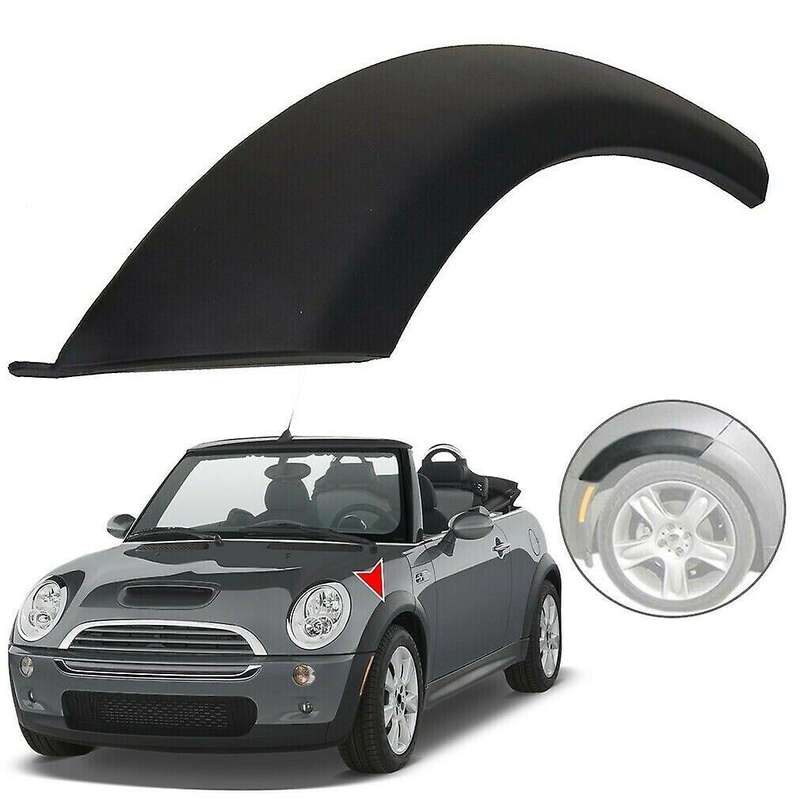 4Pcs Car Wheel Eyebrow Upper Arch Trim Rubber for 2002-2008 51131505864 51131505865