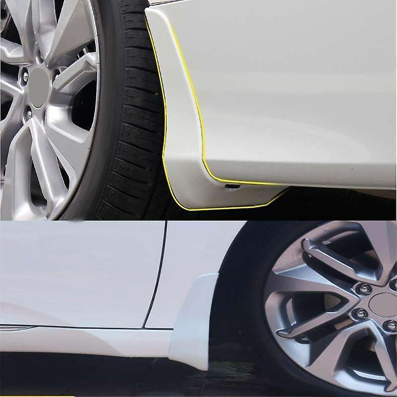 4Pcs Car White Mud Flaps Mudguards Splash Guards for 2018 2019 2020 Accord Sedan 10Th Generation