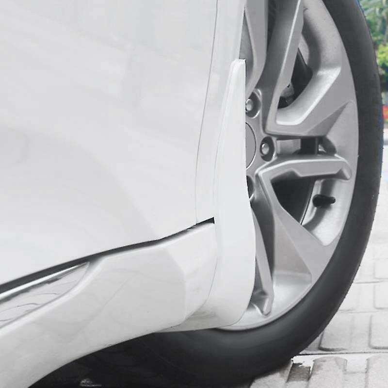4Pcs Car White Mud Flaps Mudguards Splash Guards for 2018 2019 2020 Accord Sedan 10Th Generation