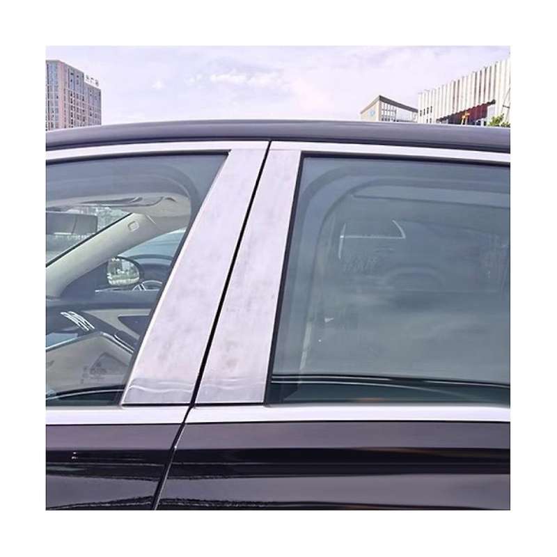 4pcs Car Window B Pillar Strip Stickers for Gls Class 2016-2023 Center Post Chrome Aluminum Trim Pan