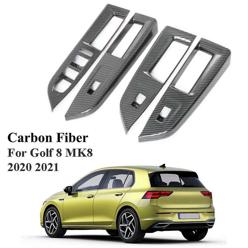 4PCS Car Window Lift Switch Pannel Cover Trim for Golf 8 MK8 2020 2021 Interior