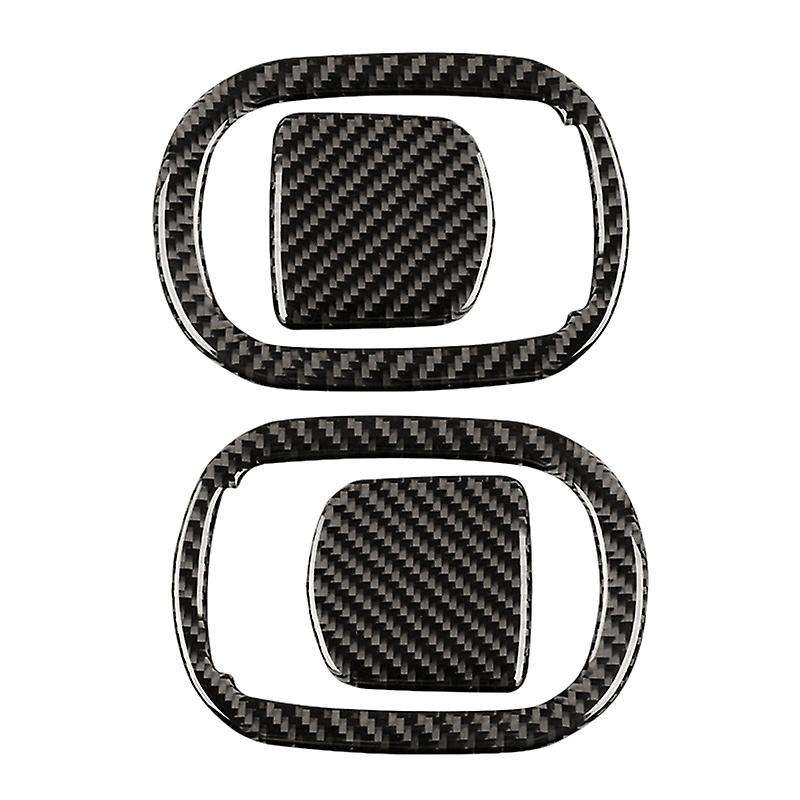 4Pcs Carbon Fiber Interior Seat Back Cover Trim for 2015-New