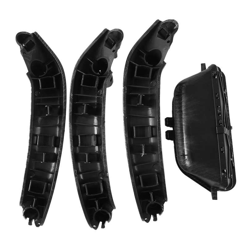4pcs Carbon Fiber Car Inner Door Handle Pull Grab Panel Handle for X3 X4 F25 F26 2010-2016 Rhd