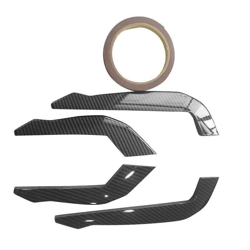 4PCS Carbon Fiber Front Lip Wind Air Knife Canards Splitter for Focus ST-Lline 2019-2021 Side Bumper