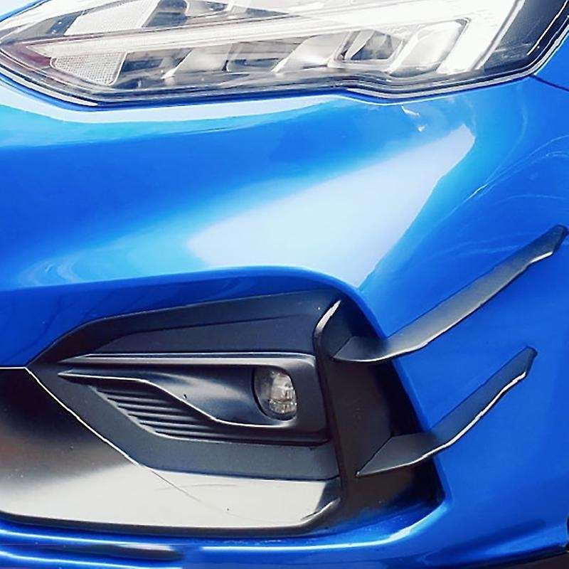 4PCS Carbon Fiber Front Lip Wind Air Knife Canards Splitter for Focus ST-Lline 2019-2021 Side Bumper