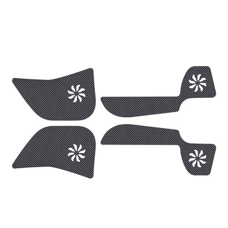 4PCS Carbon Fiber Car Door Anti-Kick Protection Pad Door Anti-Scratch Protection Cover for VEZEL 202