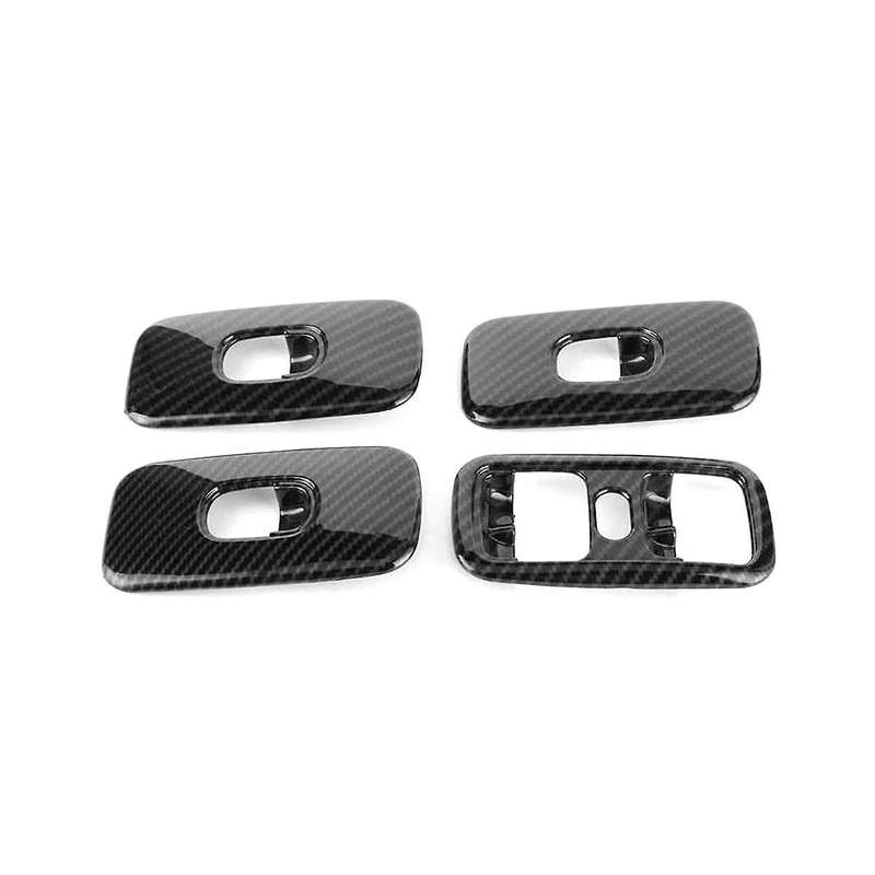 4pcs Carbon Fiber Window Lift Switch Cover Decoration for G Class W463 G500 2007-2010