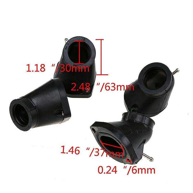4Pcs Carburetor Intake Manifold Boot Joint Adapter Interface for XVZ1300 Boulevard 1999-2001