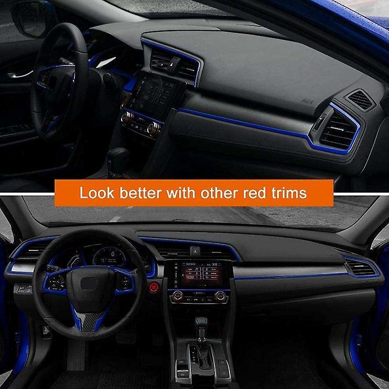 4Pcs Center Consoles Panel Stickers Dashboard Trims Strips Inner Decals for 10Th Gen 2019 2018 2017