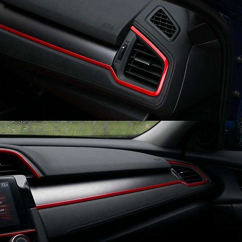 4Pcs Center Consoles Panel Stickers Dashboard Trims Strips Inner Decals for 10Th Gen 2019-2016