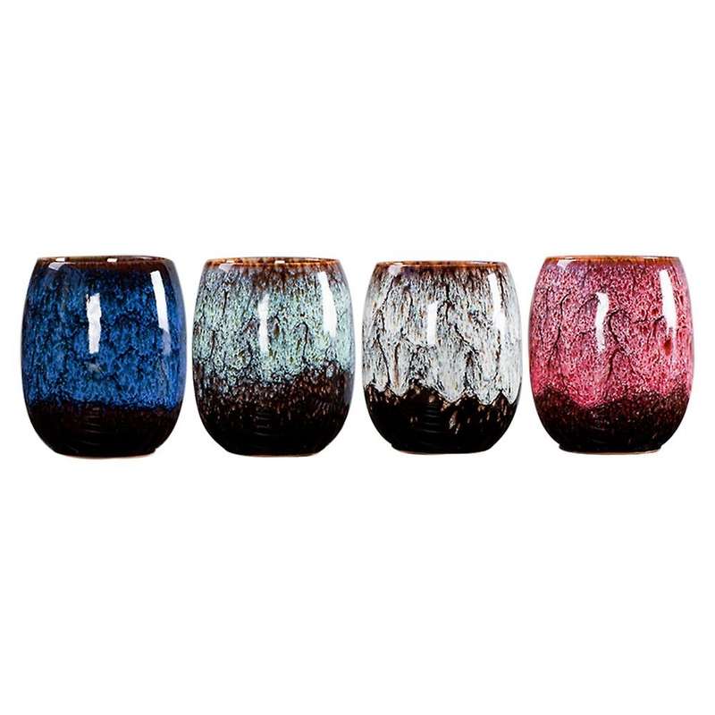 4Pcs Ceramic Teacup Porcelain Cup Home Tea Cup Ceramic Cup Tea Cup Set Cute Cups Coffee Mugs