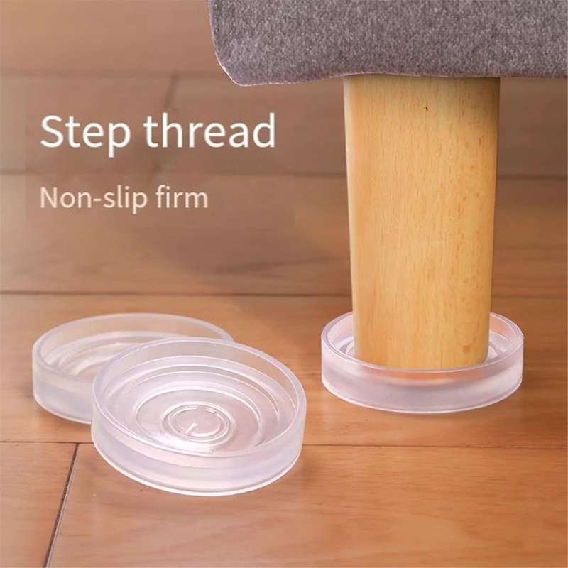 4Pcs Chair Leg Caps Feet Protector Pads Furniture Table Covers Socks Plugs Cover Furniture Leveling