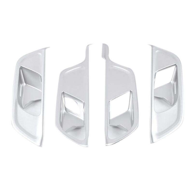 4Pcs Chrome ABS Interior Door Handle Bowl Cover Trim for GLA Class H247 2020-2021 Decoration Sticker