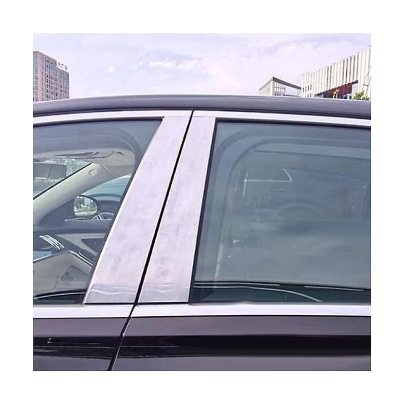 4Pcs Chrome Door Window B Pillar Bright Strip for S Class 2014-2020 Exterior Window Center Post Tri