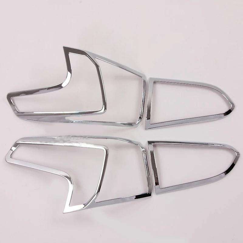 4PCS Chrome Front Rear Headlight Taillight Light Lamp Cover for 2019-2020