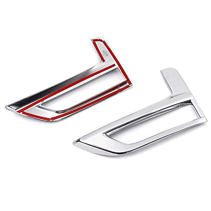 4Pcs Chrome Front Rear Fog Light Cover Bumper Reflector Frame for Rogue T32 2017-2020