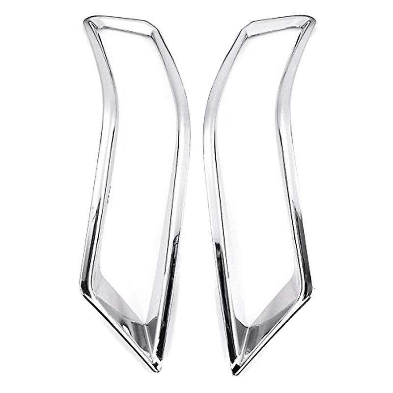4Pcs Chrome Front Rear Fog Light Cover Bumper Reflector Frame for Rogue T32 2017-2020