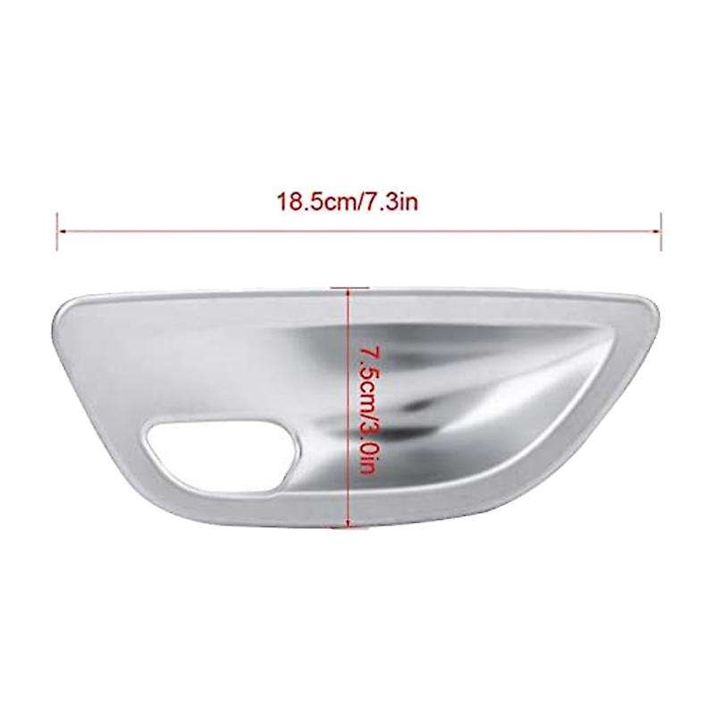 4Pcs Chrome Interior Door Handle Bowl Cover Trim for 5 Series F10 2011-2017