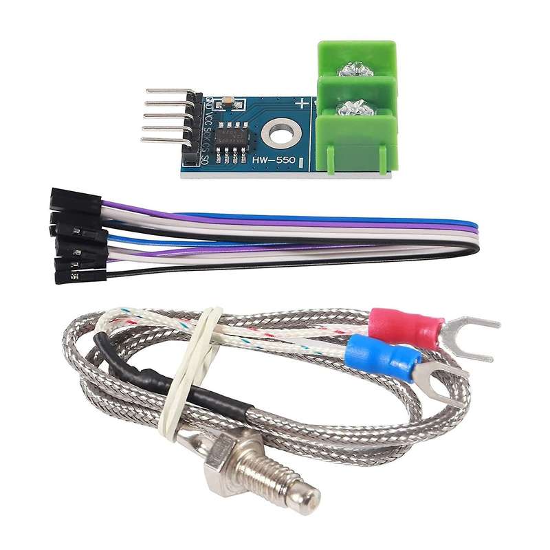4Pcs DC3-5V MAX6675 Module + K Type Thermocouple Temperature Sensor Thermocouple Set M6 Screw for