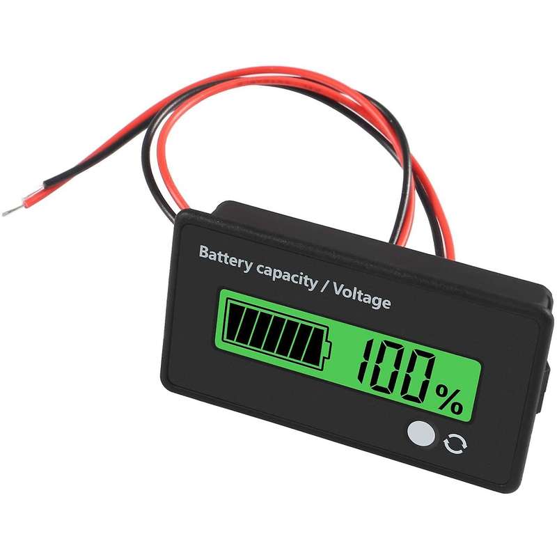 4Pcs DC12V 24V 36V 48V 72V Battery MeterBattery Capacity Voltage Indicator Lead-Acid and Lithium Ion