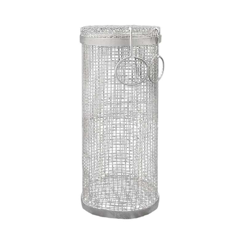 4pcs Cylindrical Barbecue Basket Stainless Steel Grill Outdoor Bbq Suppiles Non Stick Kitchen Acces