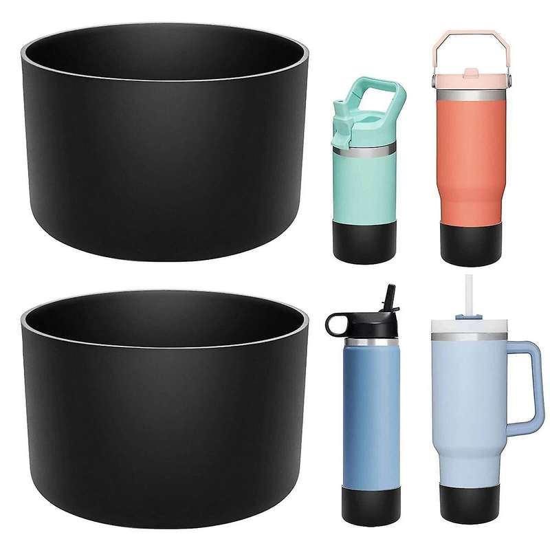 4pcs Cup Silicone Bottom Protective Sleeve Boot for Tumbler Quencher Adventure 40oz & Iceflow 20oz