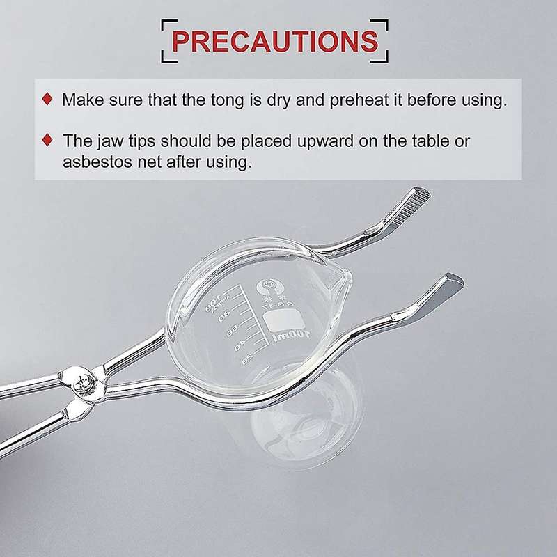 4PCS Crucible Tongs Long Stainless Steel Crucible Tongs with Bow Metal Refining Casting Tool