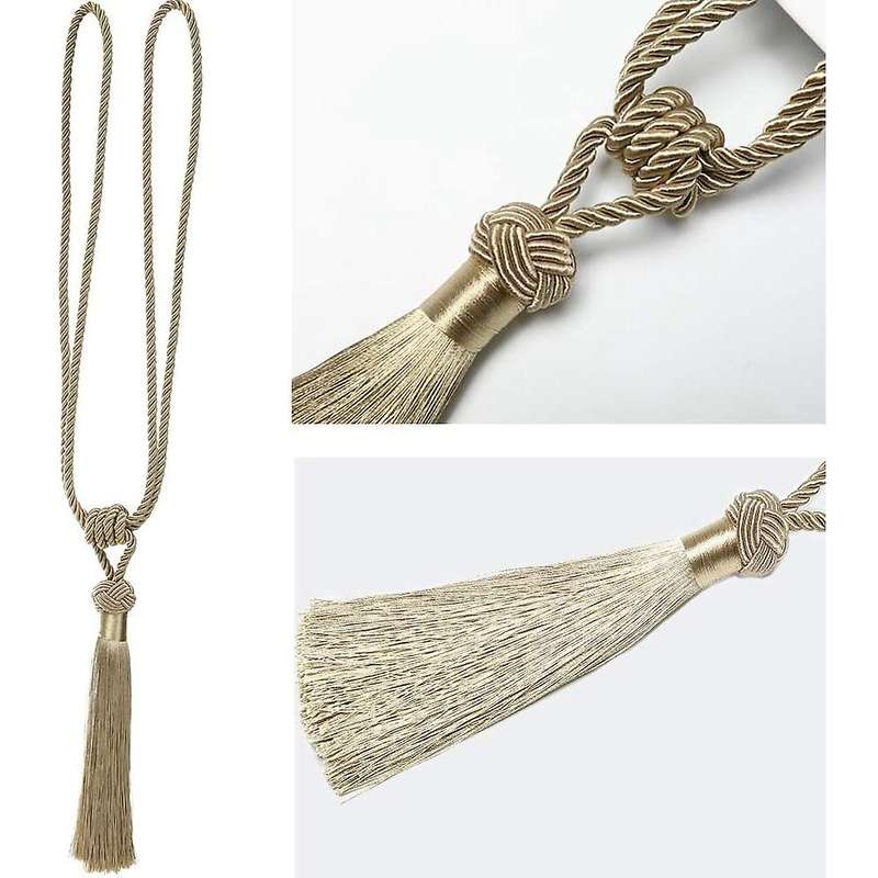 4Pcs Curtain Tassels Curtain Rope Curtain Tiebacks Curtain Accessories Rope Tassels Fastening Window