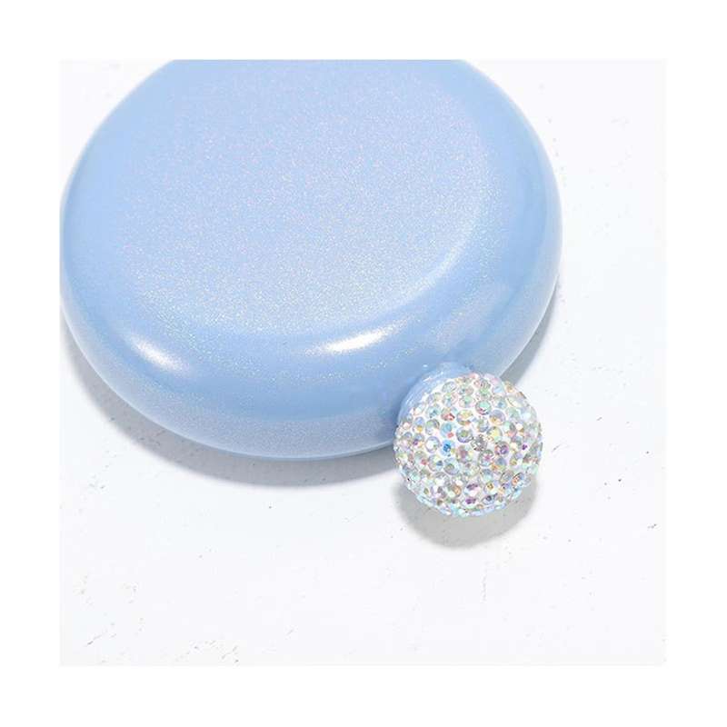 4pcs Cute Liquor Flask for Women 5oz Stainless Steel Flask for Liquor Glitter Coating Small Flask P