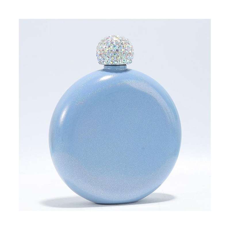 4pcs Cute Liquor Flask for Women 5oz Stainless Steel Flask for Liquor Glitter Coating Small Flask P